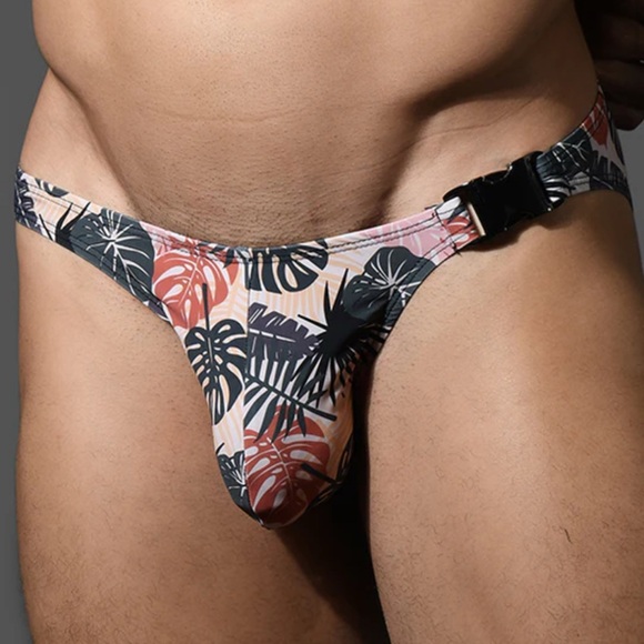 Andrew Christian Other - TROPIC CAMO BUCKLE SWIM BIKINI W/ ALMOST NAKED